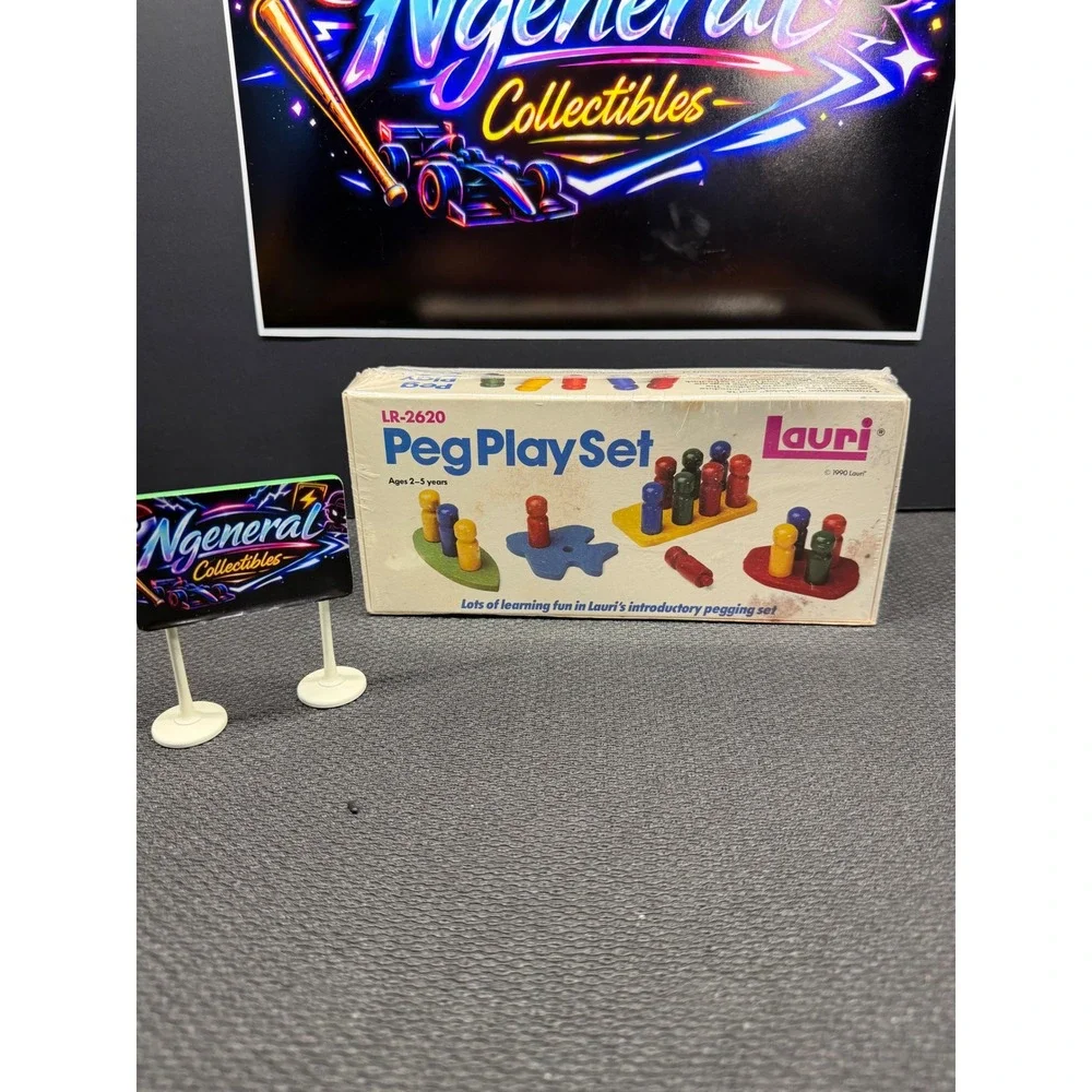 Vintage 1990 Lauri Peg Play Set LR-2620 Toddler Educational Toy New Sealed